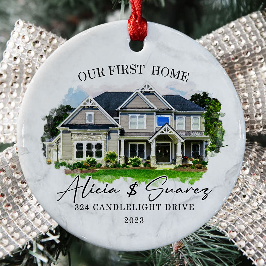 Our First Home Ornament | New Home Ornament With Photo | New Home 2023