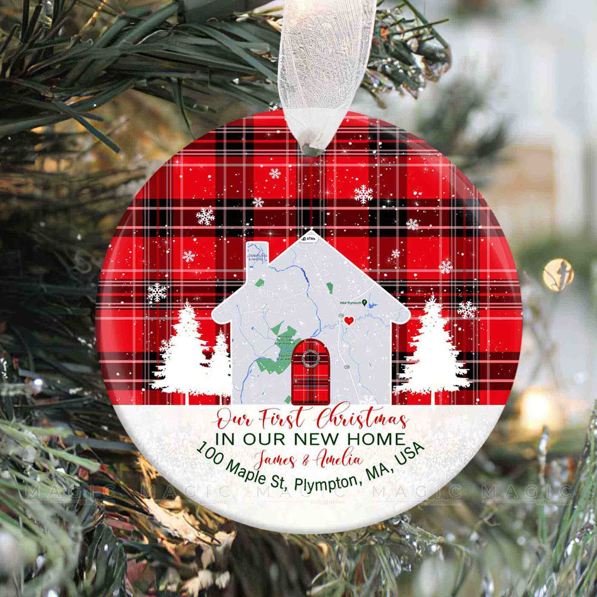 First Christmas In New Home Ornament, New Home Ornament Personalized