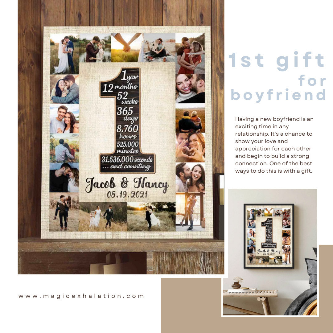 Romantic One Year Anniversary Gifts For Boyfriend | Anniversary gifts for  boyfriend 1 year | Long Distance Boyfriend Relationship Gift | Gifts for him