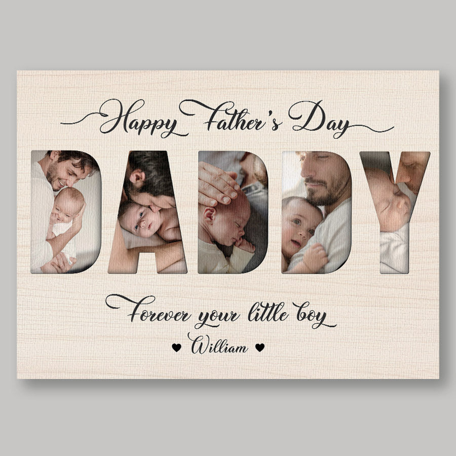 Custom Father’s Day Collage Canvas