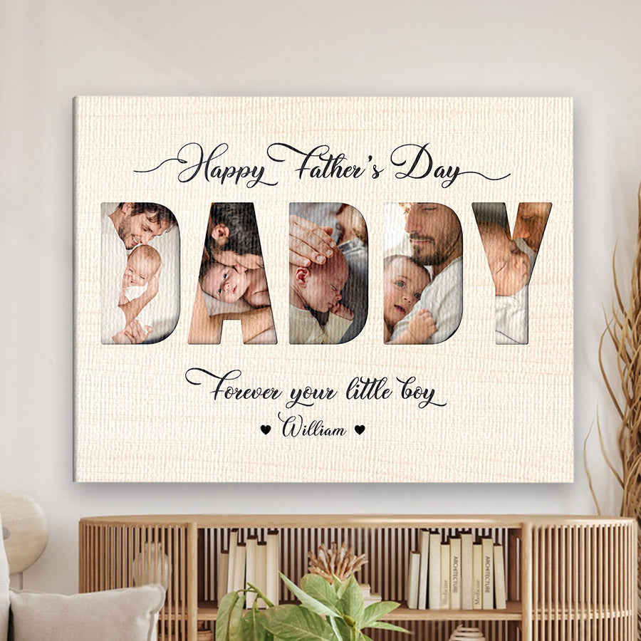 Custom Father’s Day Collage Canvas