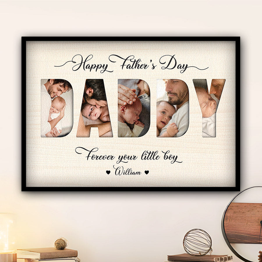 Custom Father’s Day Collage Canvas