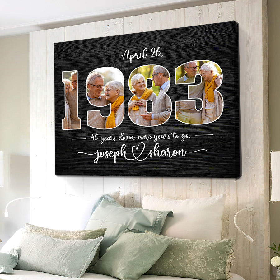 40th Anniversary Gifts for Parents, Ruby 40th Anniversary Decorations –  Crossroads Home Decor