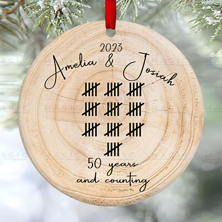 Personalized Anniversary Ornament