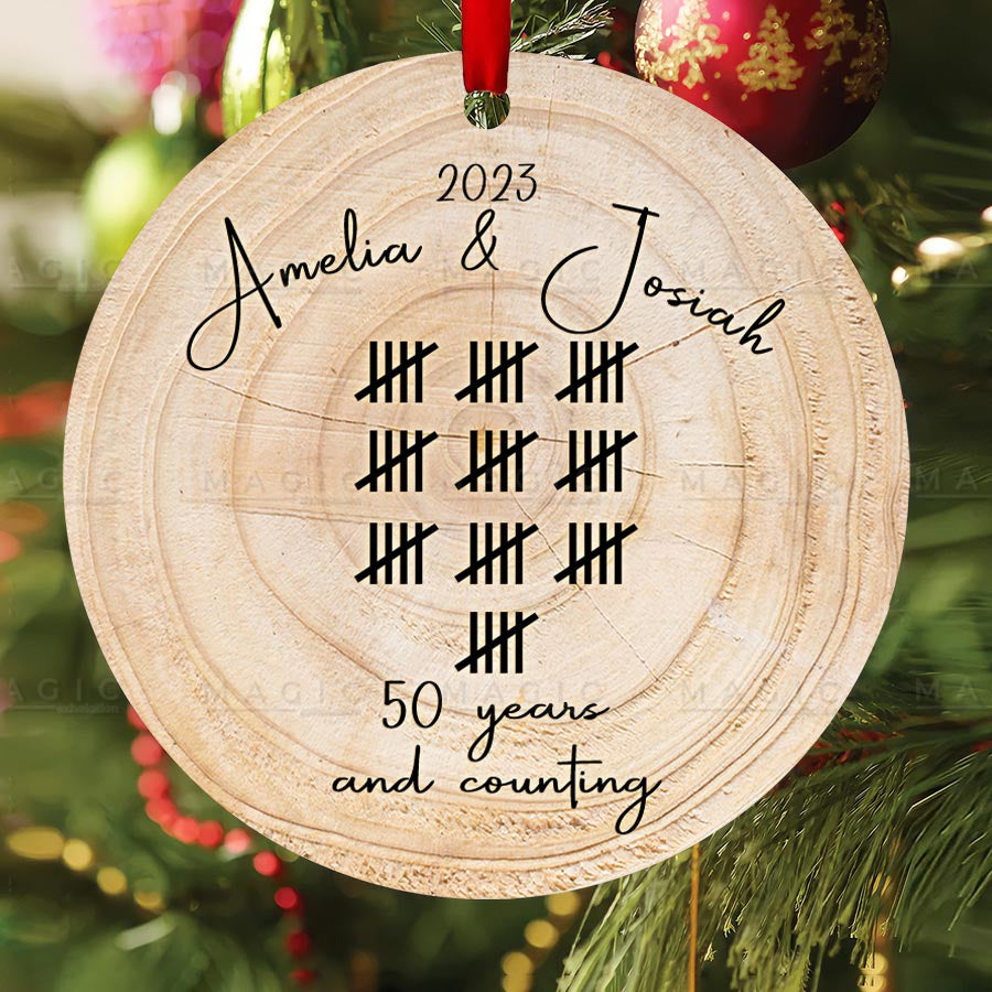 Personalized Anniversary Ornament