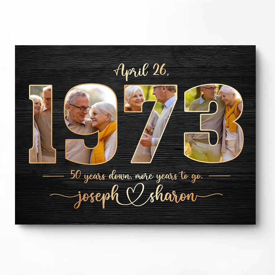 Personalized 50th Wedding Anniversary Gift | Bombay Engraving