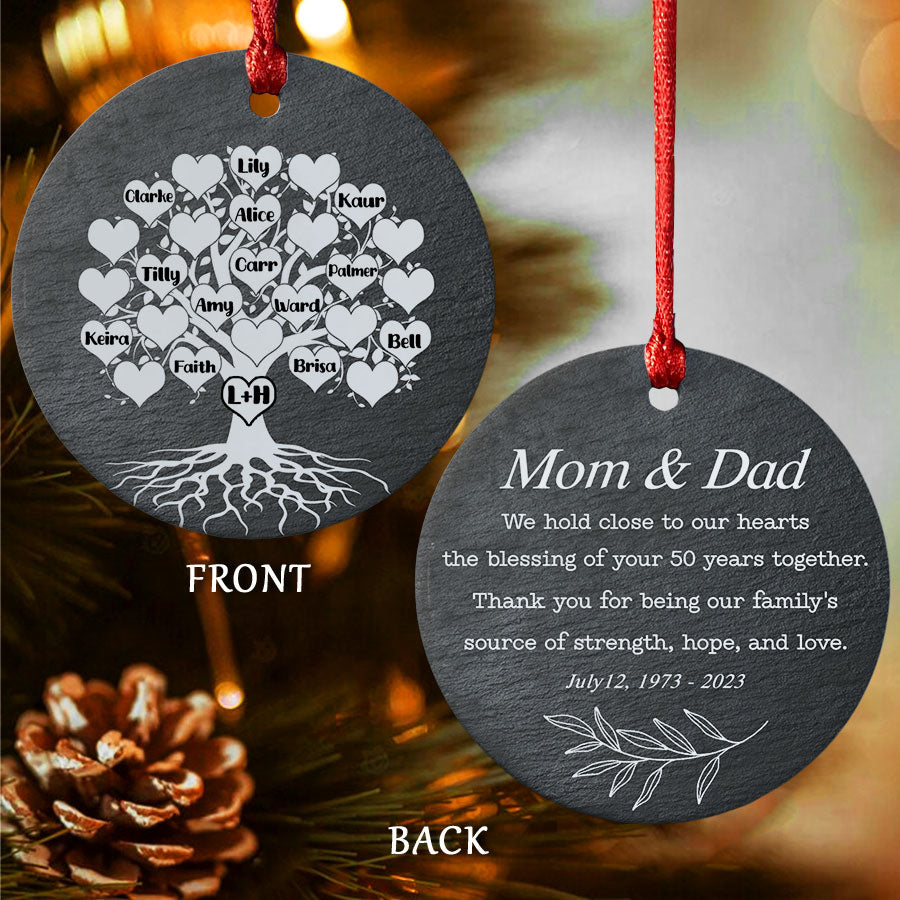 50th Anniversary Ornament for Parents