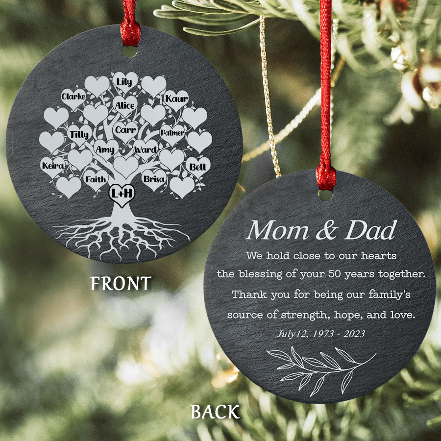 50th Anniversary Ornament for Parents