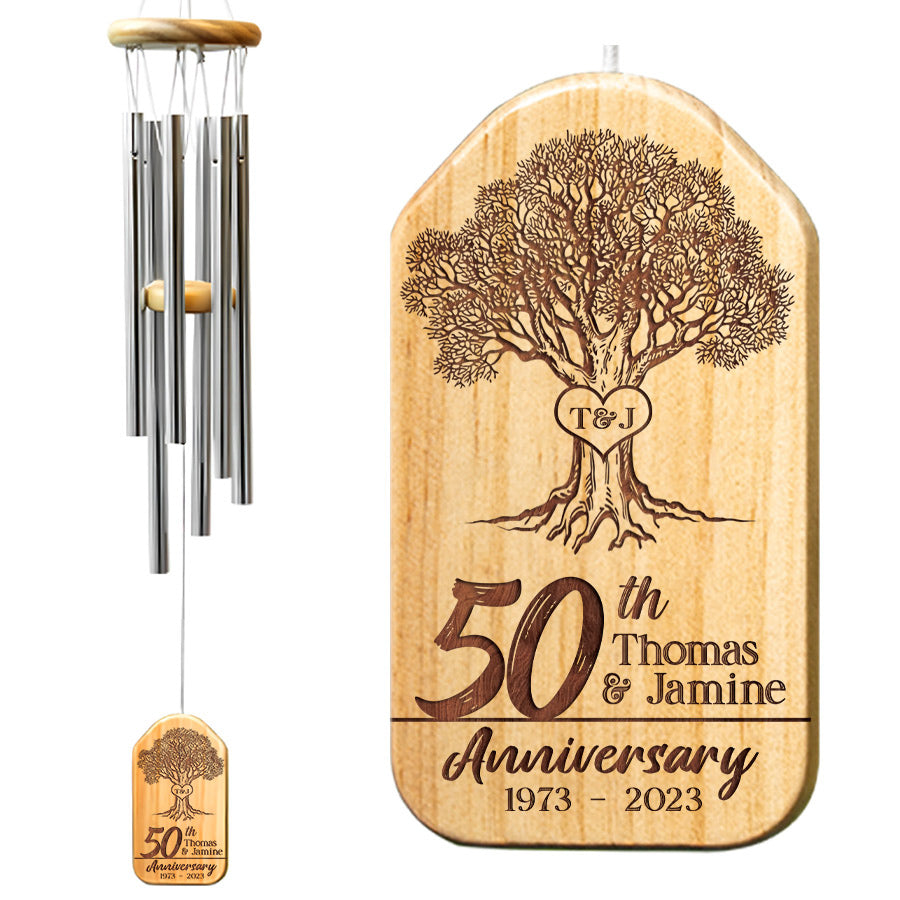 50th anniversary wind chimes