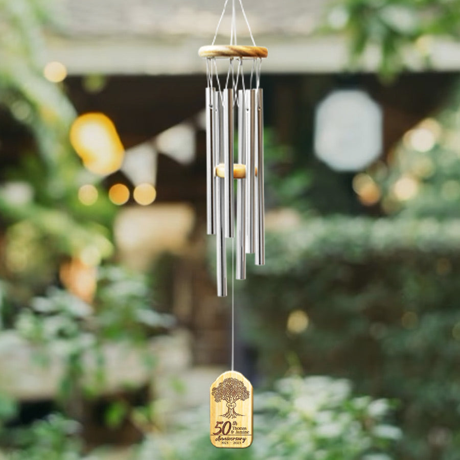 50th anniversary wind chimes