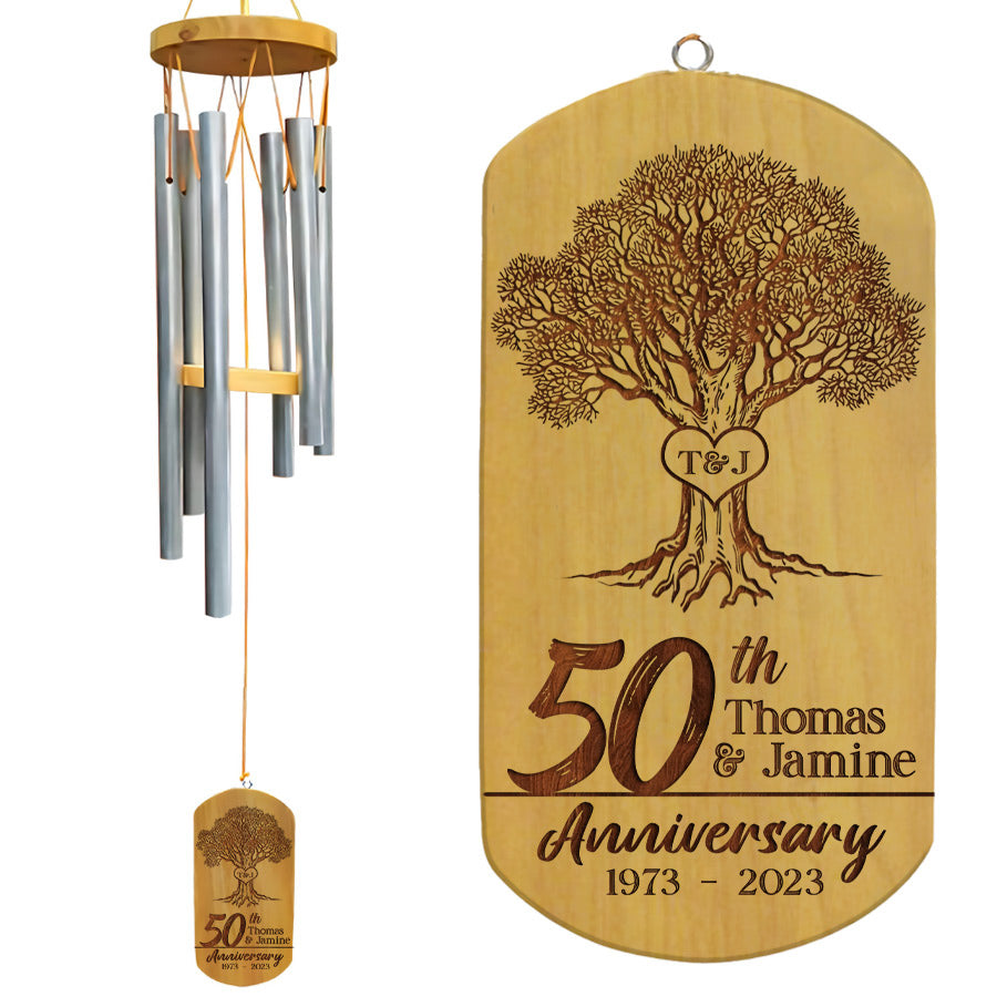 50th anniversary wind chimes