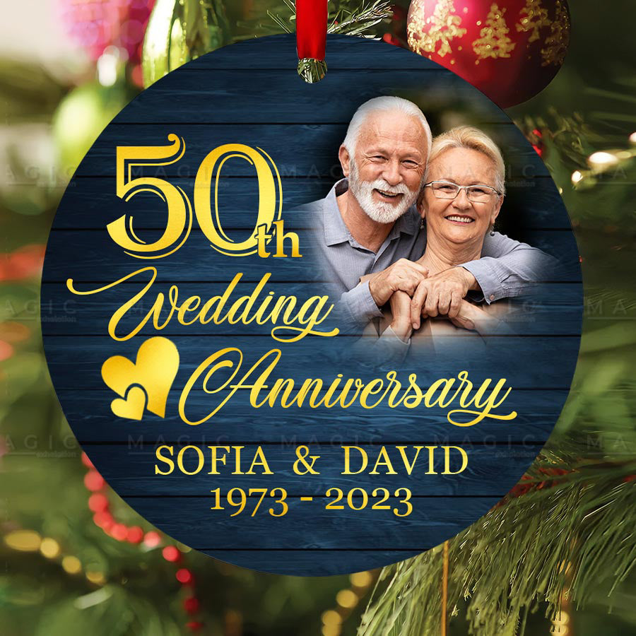 50th Wedding Anniversary Ornament