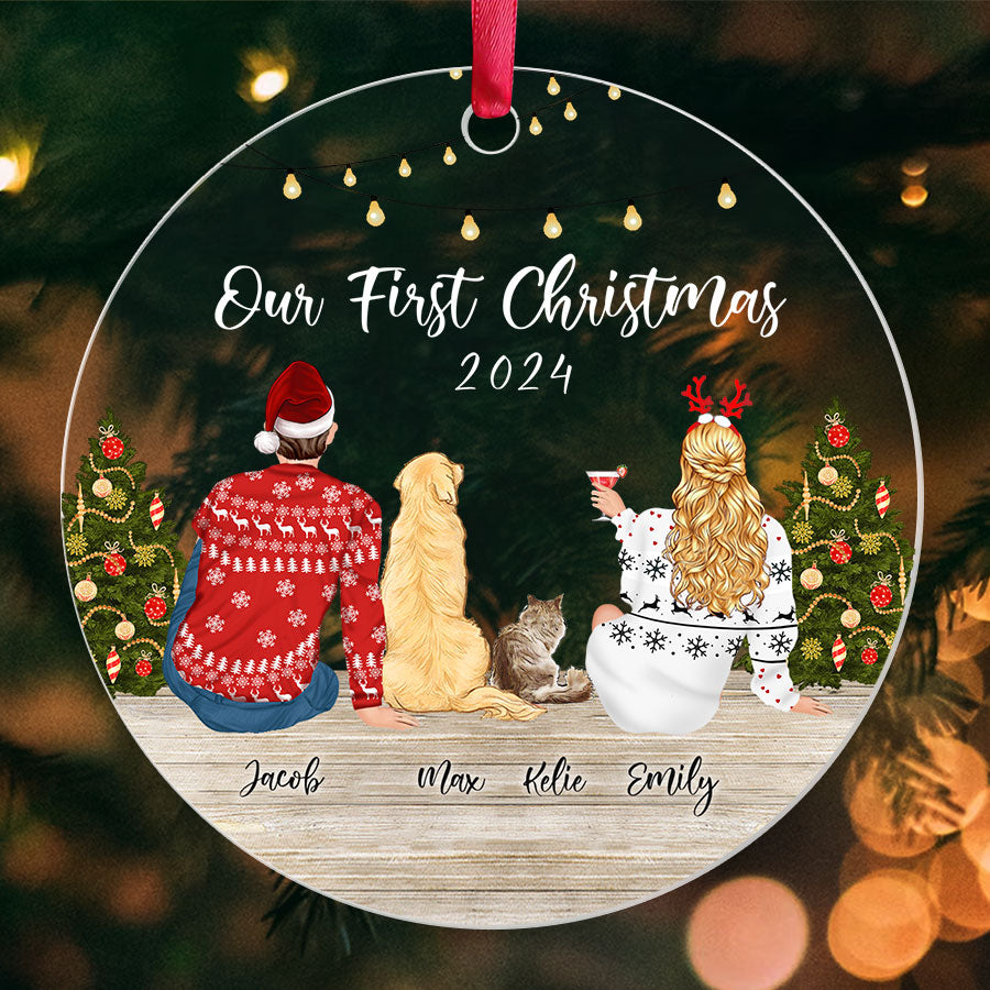 Personalized Christmas Ornaments for Couples