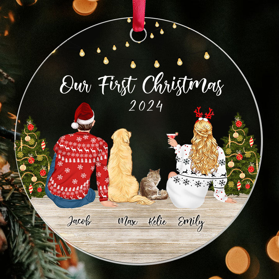 Personalized Christmas Ornaments for Couples