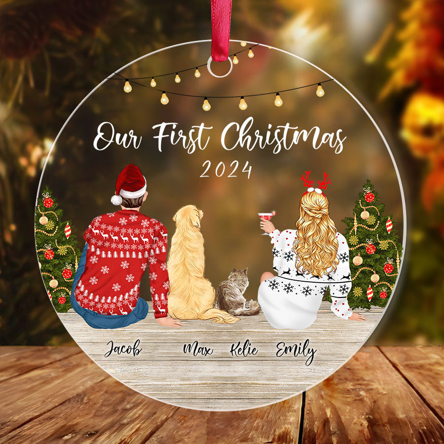 Personalized Christmas Ornaments for Couples