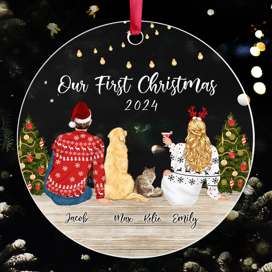 Personalized Christmas Ornaments for Couples