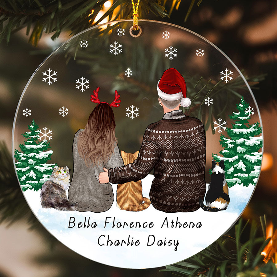 Personalized Couple Christmas Ornament