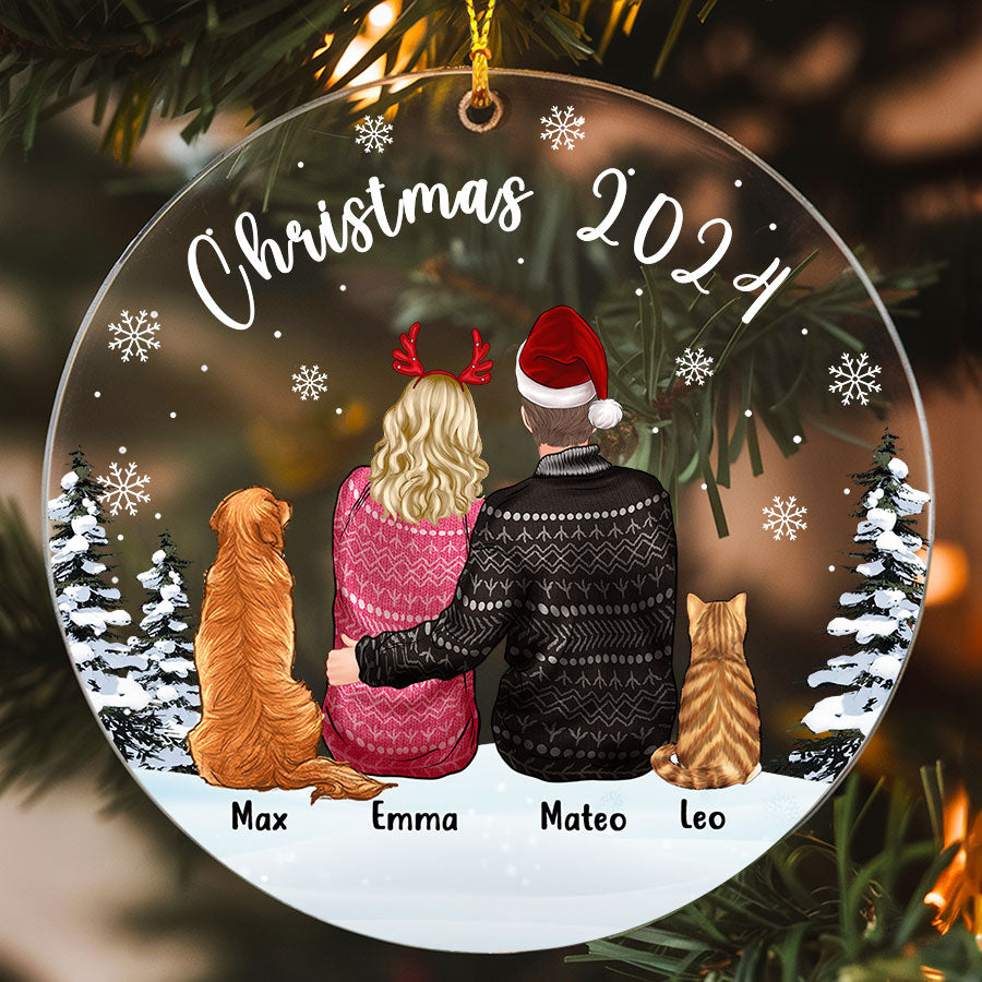 Personalized Couple Christmas Ornaments