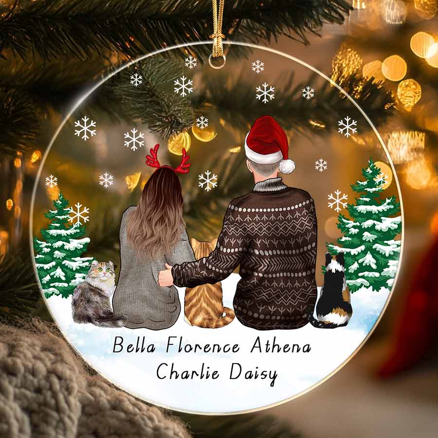 Personalized Couple Christmas Ornament