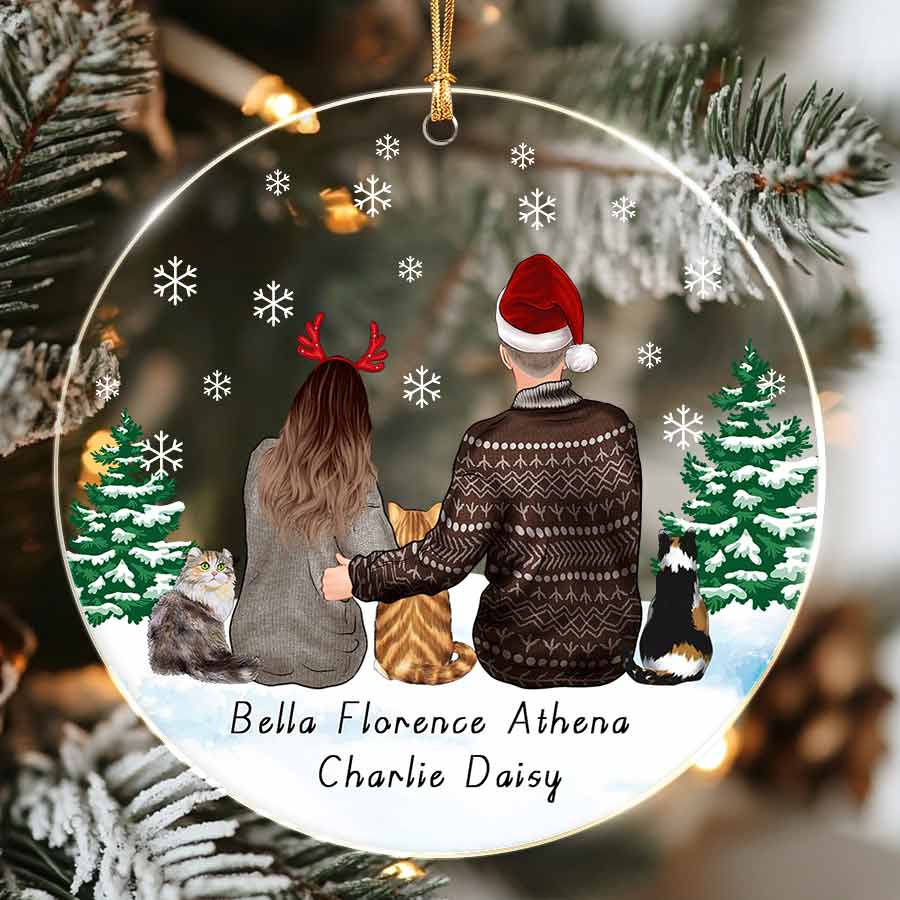 Personalized Couple Christmas Ornament