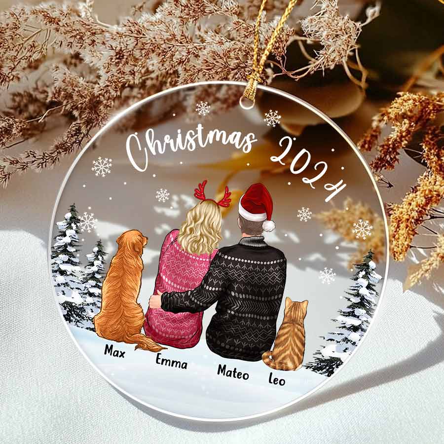 Personalized Couple Christmas Ornaments