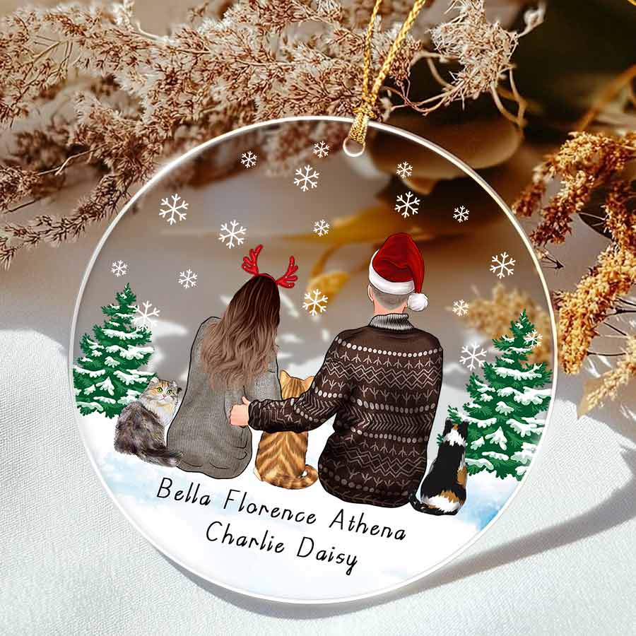 Personalized Couple Christmas Ornament