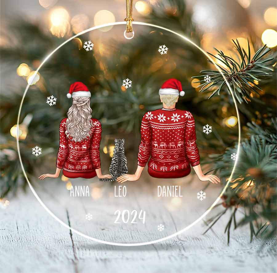 Personalized Christmas Ornaments for Couple