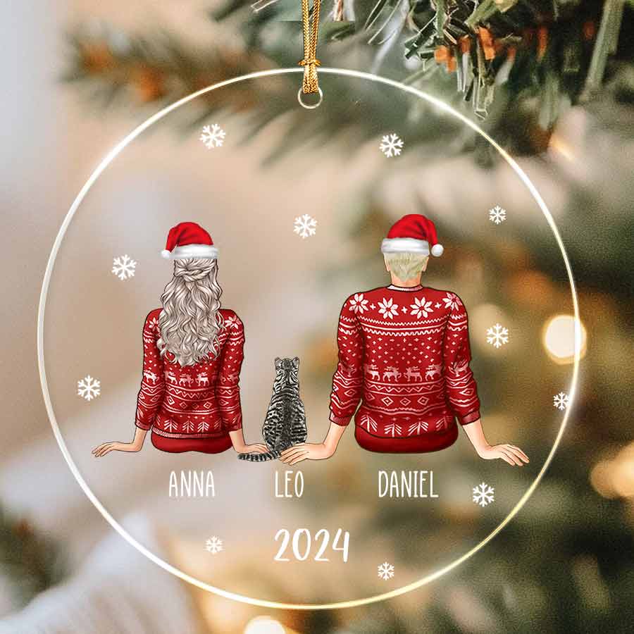 Personalized Christmas Ornaments for Couple