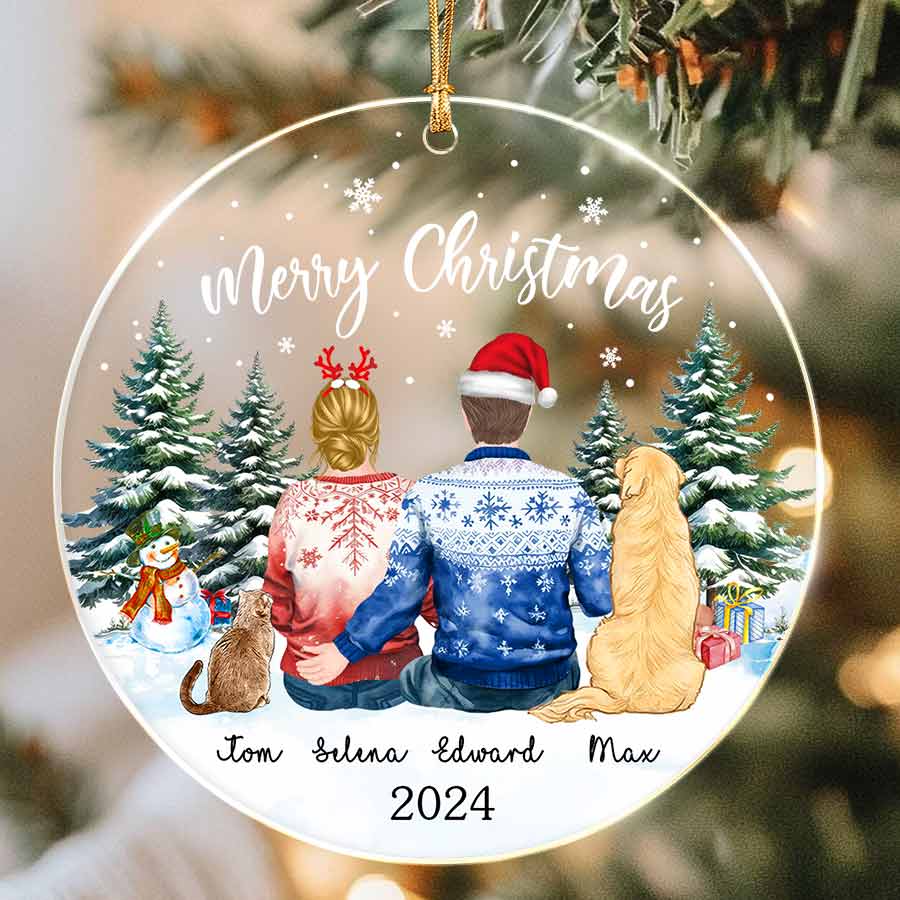 Personalized Christmas Ornaments for Couples