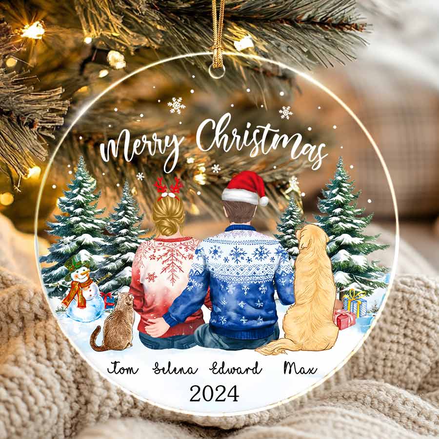 Personalized Christmas Ornaments for Couples