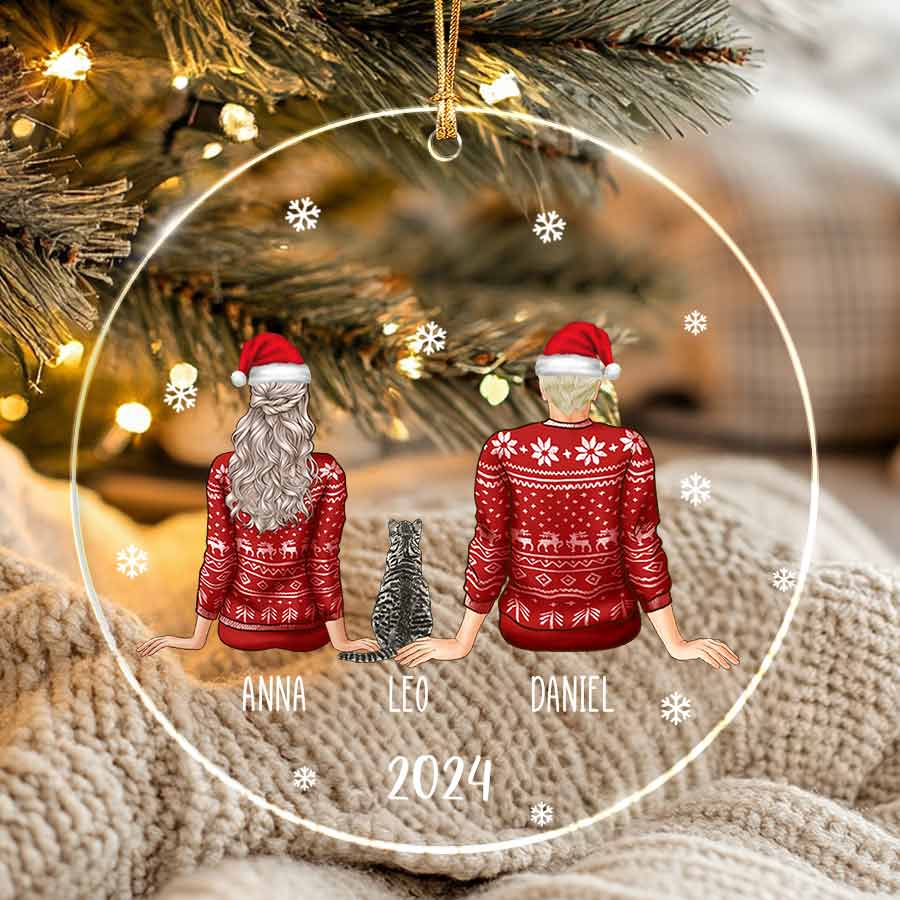 Personalized Christmas Ornaments for Couple