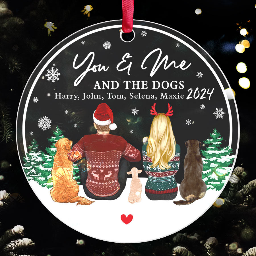 You And Me And The Dog Ornament