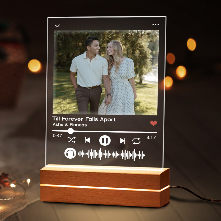 Custom Photo Song Plaque Anniversary Gift