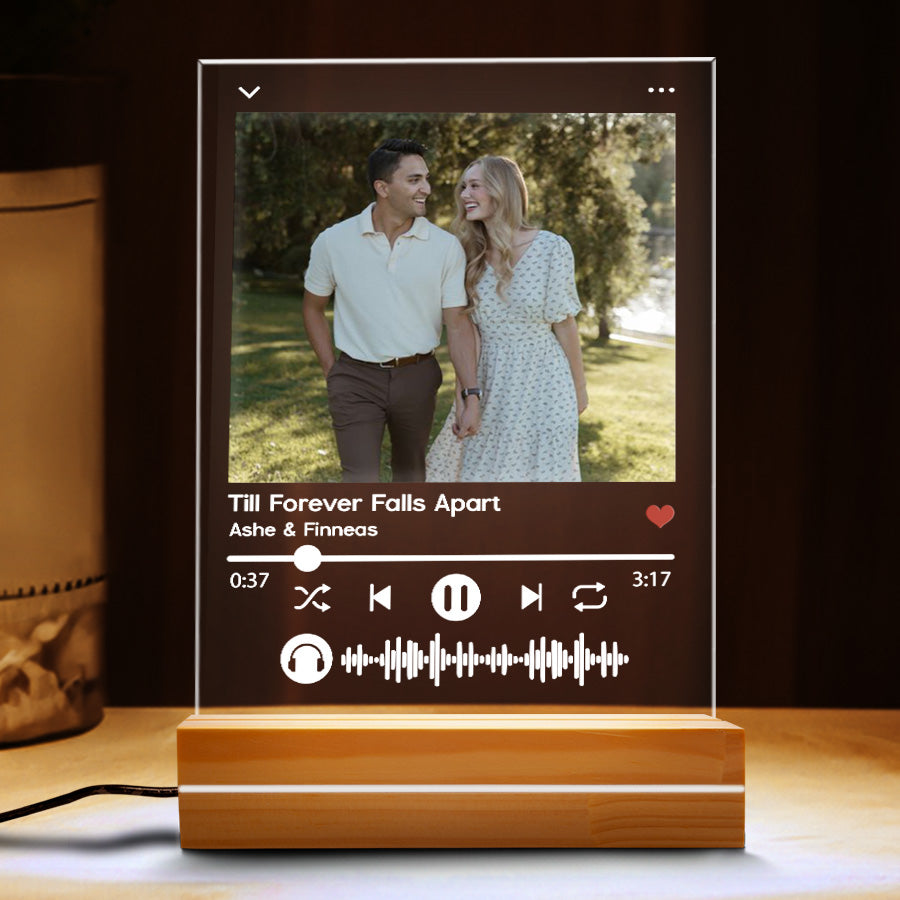 Custom Photo Song Plaque Anniversary Gift