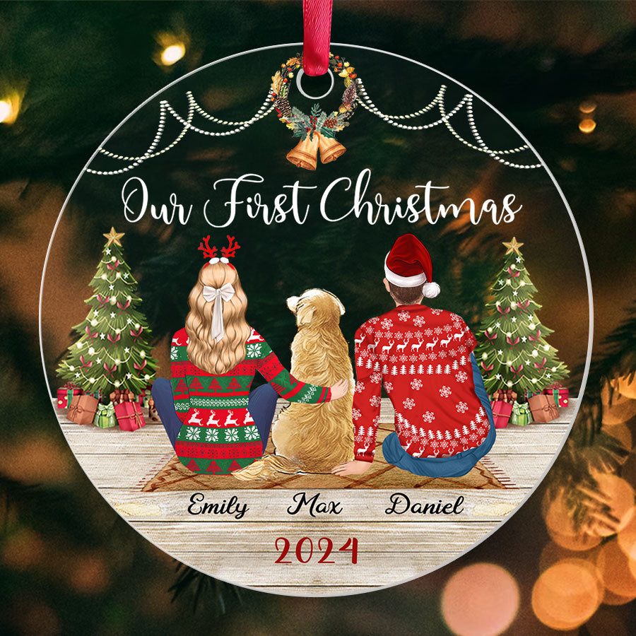 Custom Christmas Ornament Couple