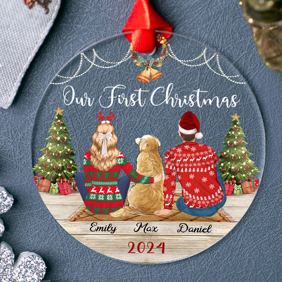 Custom Christmas Ornament Couple