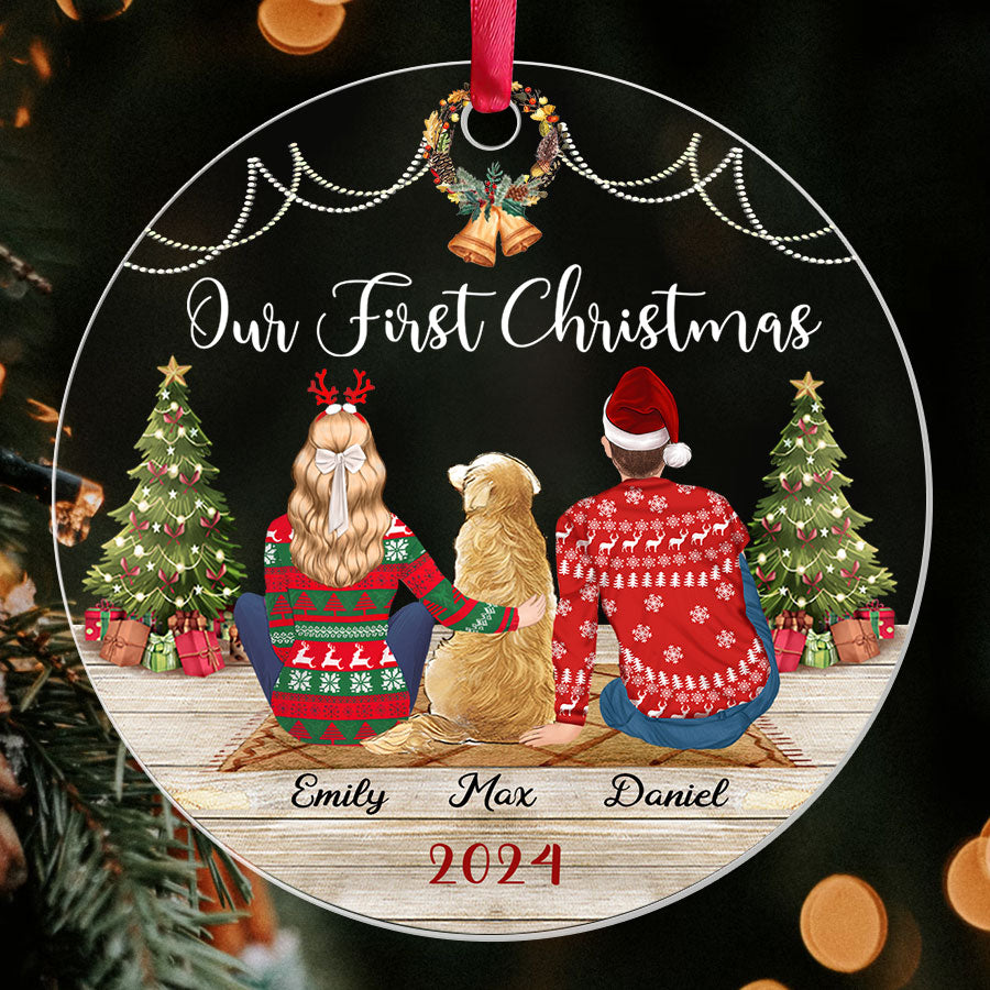 Custom Christmas Ornament Couple