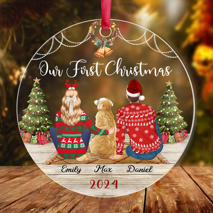 Custom Christmas Ornament Couple