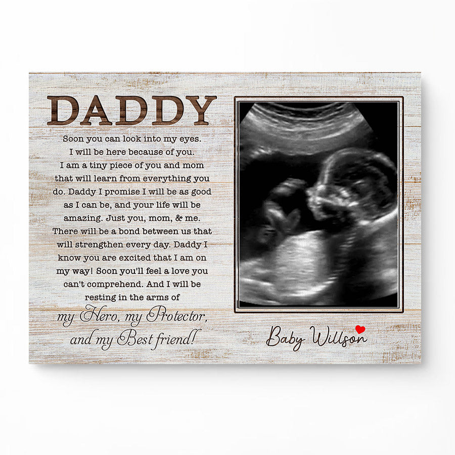 Custom Photo Canvas Fathers Day From Bump