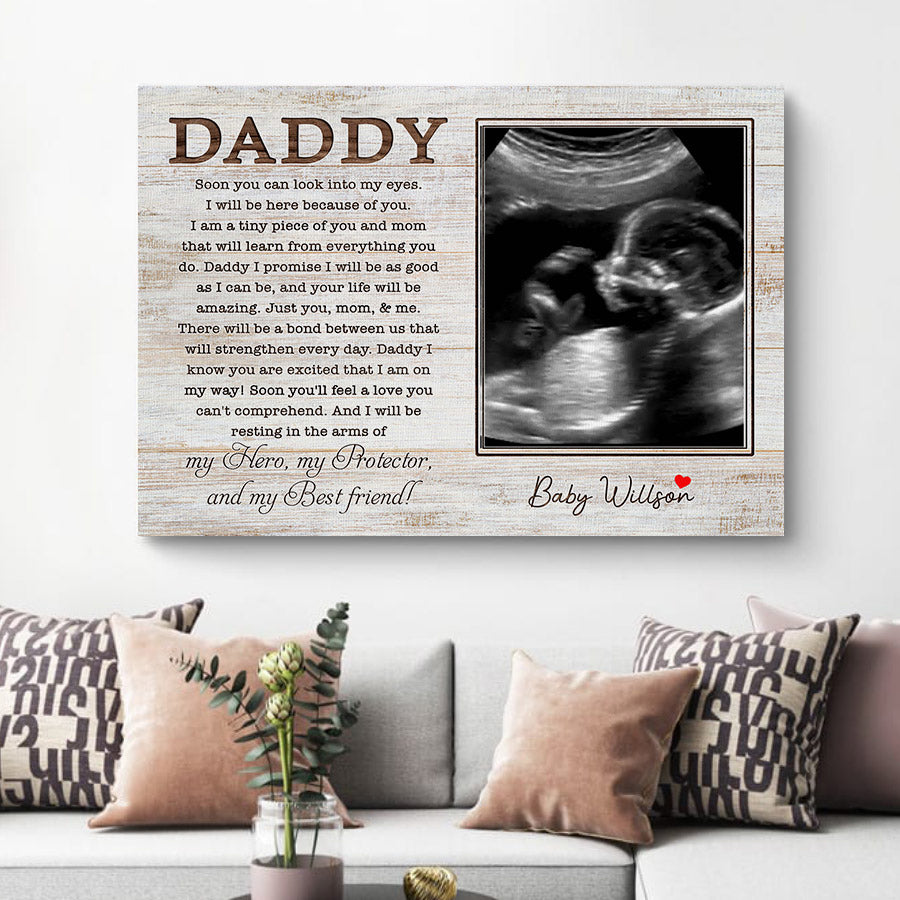 Custom Photo Canvas Fathers Day From Bump