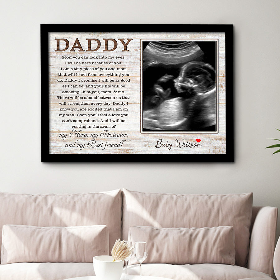 Custom Photo Canvas Fathers Day From Bump