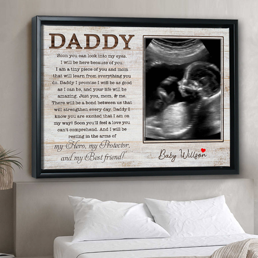 Custom Photo Canvas Fathers Day From Bump