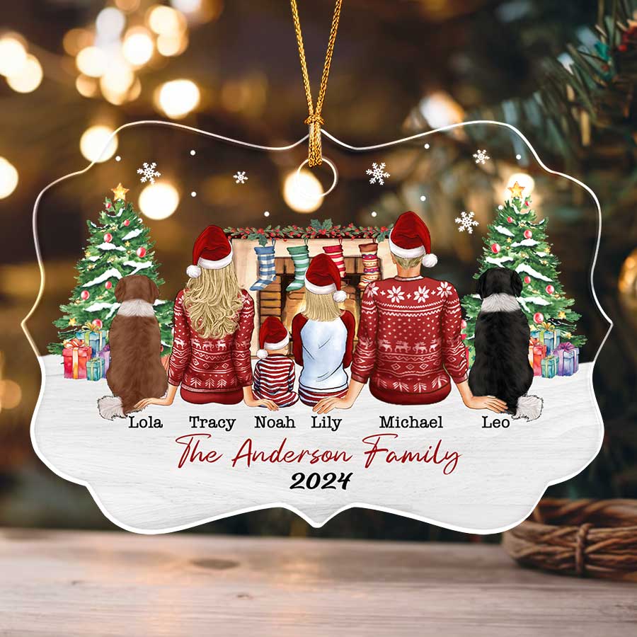 Personalized Family Ornament with Pets