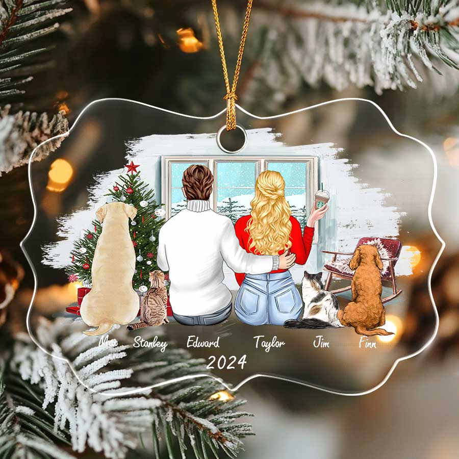 Custom Christmas Ornament Couple