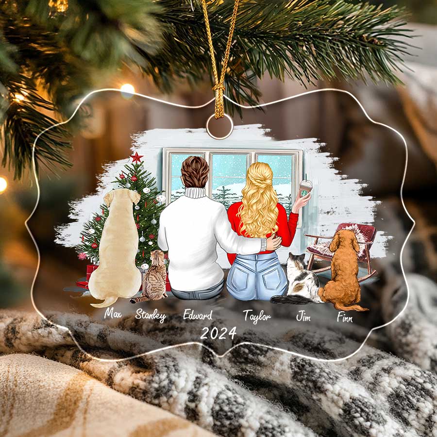 Custom Christmas Ornament Couple