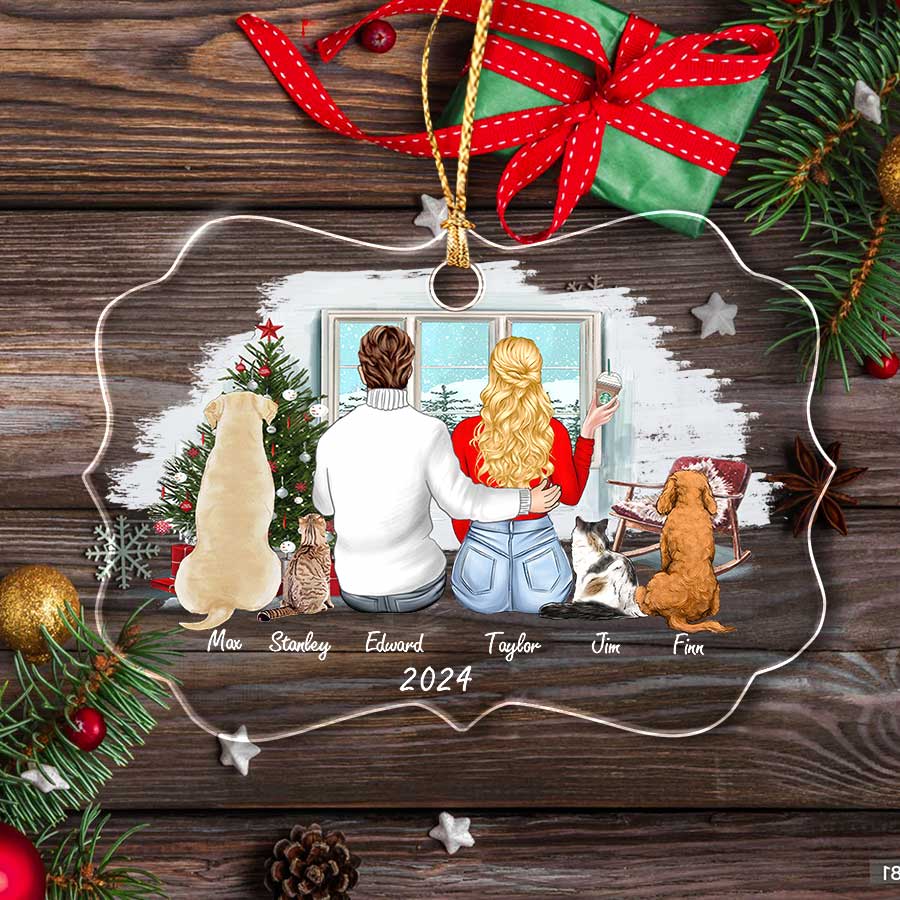 Custom Christmas Ornament Couple