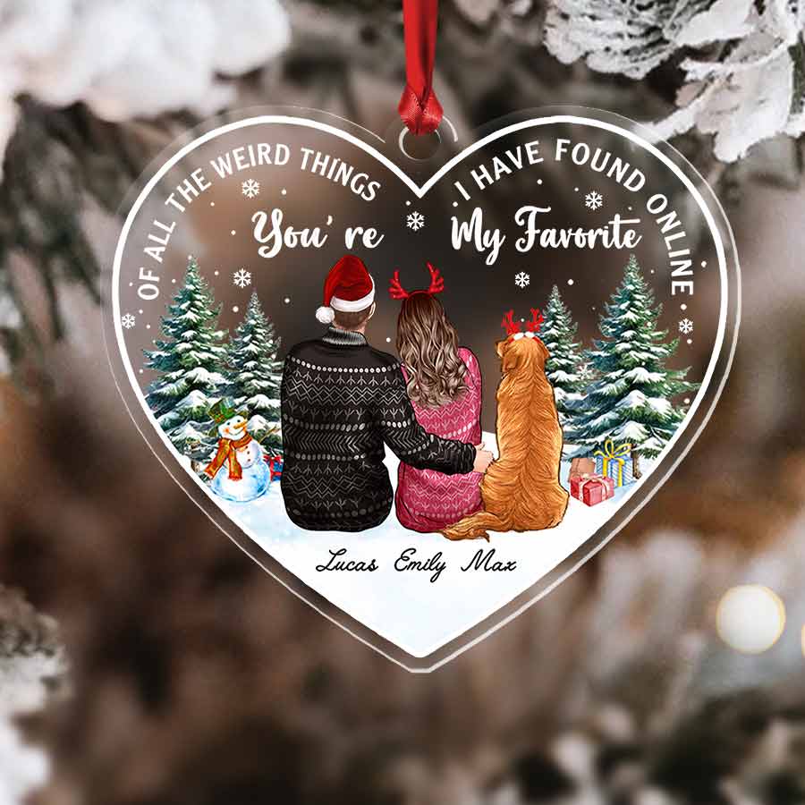 Custom Christmas Ornament Couple