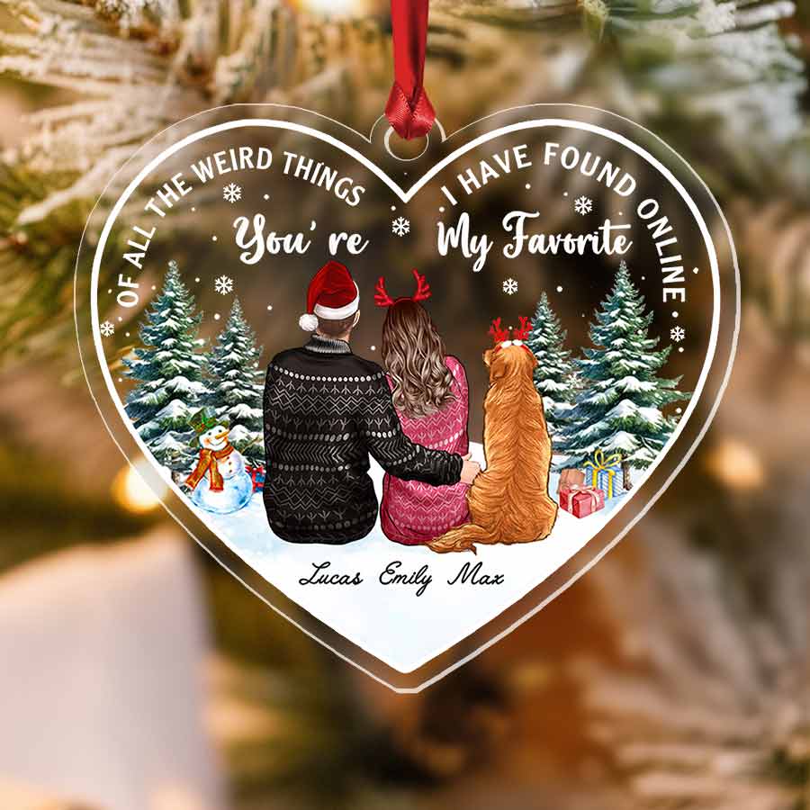 Custom Christmas Ornament Couple