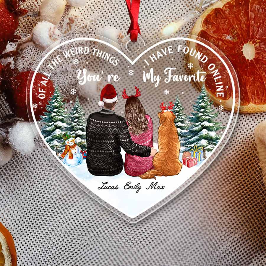 Custom Christmas Ornament Couple