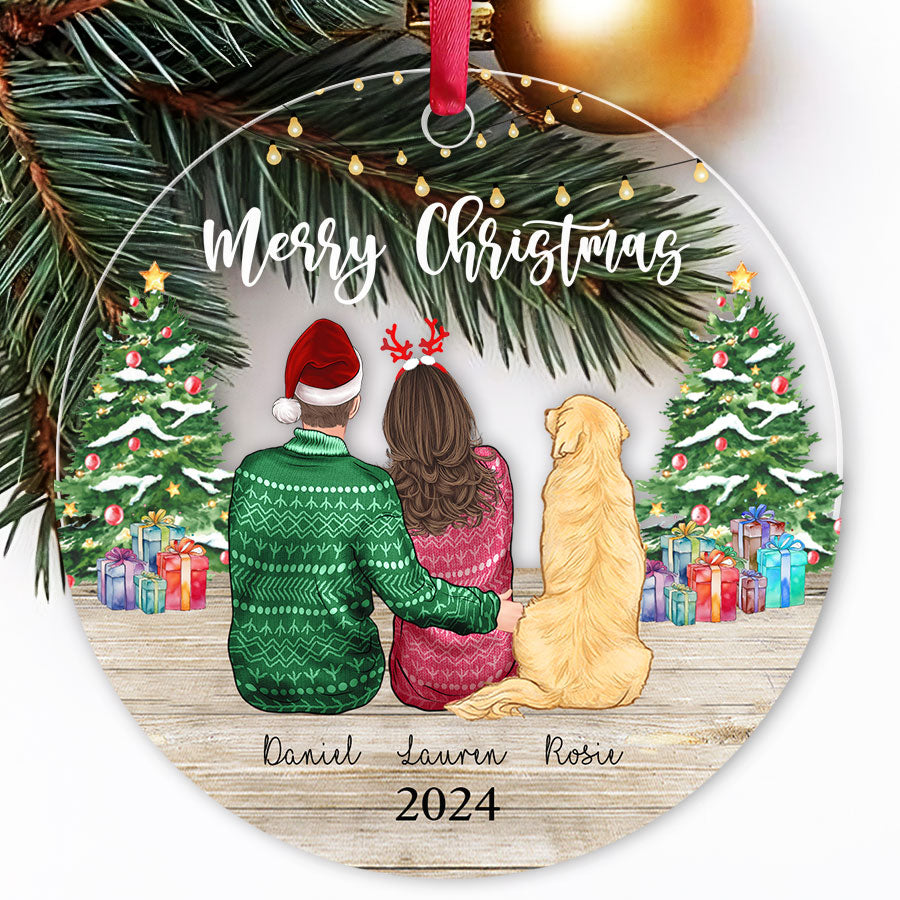 Custom Christmas Ornament Couple